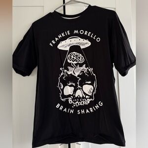 Frankie Morello Black Skull Graphic Tee, size XS